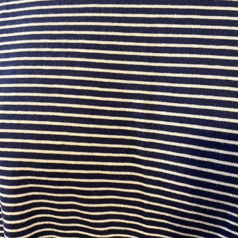 Sonoma scoop neck midi stripe sleeveless stretch dress w/ pockets - Picture 2 of 7